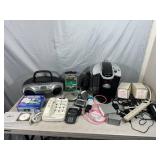 Assorted Electronics, Keurig, Phones, Chargers, and More