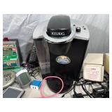 Assorted Electronics, Keurig, Phones, Chargers, and More