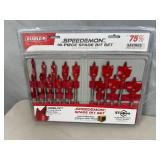 New Diablo 16 pc Spade Drill Bit Set with Case