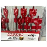 New Diablo 16 pc Spade Drill Bit Set with Case