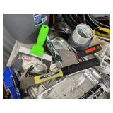 Assorted Tools, Hardware, Garden Hose, and More