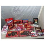 Large Lot of Candy, Chocolate Cherries, Dots, Tootsie Rolls, and More
