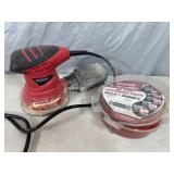 Random Orbital Sander with Large Pack of Sanding Discs
