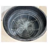 Large Enamel Canning Pot with Rack and Lid