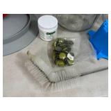 Home Brewing Supplies, Glass Carboys, Bottle Drying Rack, Etc