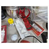 Assorted Hardware, Long Cable Lock, Tools, and More