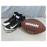 Nike Huarache Cleats and Foot Ball