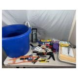 Large Tub, Tools, Hardware, Etc