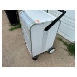 Rolling Cabinet with Roll Up Door and Power Inside Drawers