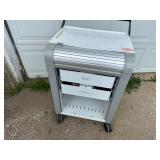 Rolling Cabinet with Roll Up Door and Power Inside Drawers