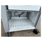 Rolling Cabinet with Roll Up Door and Power Inside Drawers