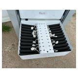 Rolling Cabinet with Roll Up Door and Power Inside Drawers