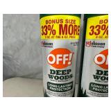 2 New Cans of Off Deep Woods Insect Repellent