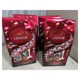 4 Bags Lindt Lindor Dark Strawberry Chocolate Truffles