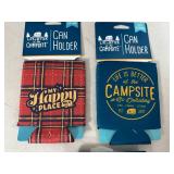 New Camping Themed Can Coolers and Magnetic Bottle Opener