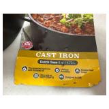 New 5 Quart Cast Iron Dutch Oven - Scuffed