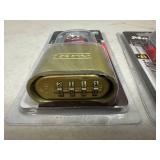 2 New Masterlock 4 Digit Combo Locks
