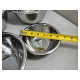 4 New Bene Casa Stainless Steel Mixing Bowls
