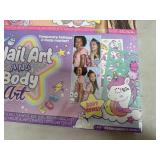 2 New Nail Art, Body Art, Lip Gloss, Sparkle Hair Kits