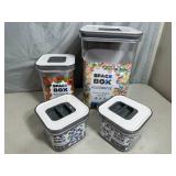 4 New Airtight Food Storage Containers