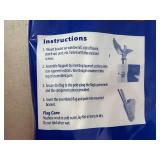 New 3 x 5 ft American Flag with Pole and Bracket