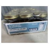 12 New Anchor Hocking Canning Jars - 1 pint Wide Mouth