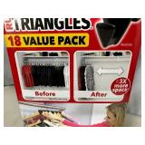 New Pack of 18 Ruby Space Triangles For Closet Organization