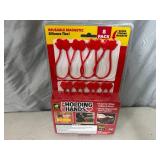 New 8 Pack of Ruby Holding Hands Magnetic Silicone Ties / Organizers