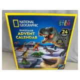 New National Geographic Dinosaur Advent Calendar with 24 Dinosaurs and T-Rex Tooth Replica