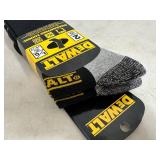 2 New Pairs of Dewalt Crew Work Socks