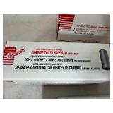 4 New Milwaukee Carbide Tooth Hole Saws - 4 Sizes