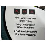 New 25 ft Garden Hose with Watering Nozzle