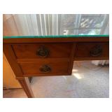 1950 Desk with Glass Top from Cararak Furniture in Bolton Massachusetts (Mafs)