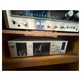 Stereo System with Kenwood Solid State AM/F Receiver KR-6400, Fisher Cassette Deck CR-140, Dual Record Player & Advent Speakers
