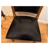 Leather Seat Covered Chair
