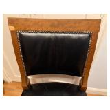 Leather Seat Covered Chair