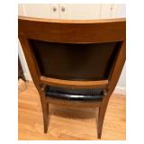 Leather Seat Covered Chair