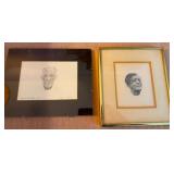 Collection of 2 Original Art Etchings Signed by Artists