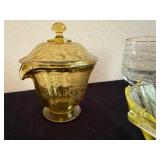 Vintage Yellow Fostoria Set with Serving Dishes