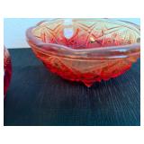 Indiana Glass Heirloom Rose Bowls