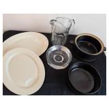 Serving Pieces of Pitcher, Casseroles & Platters