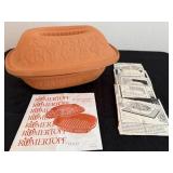 Romertopf Unglazed Clay Baker With Instructions