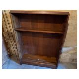 Practical Wooden Bookcase with 2 Adjustable Shelves