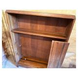 Practical Wooden Bookcase with 2 Adjustable Shelves