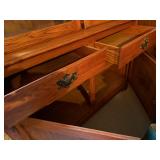 Beautiful Oak Display Cabinet  with Great Storage and Comes With Glass Doors That Can Be Attached