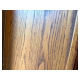 Beautiful Oak Display Cabinet  with Great Storage and Comes With Glass Doors That Can Be Attached