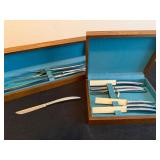 Salad master Knife & Service Knife Set in Wooden Boxes