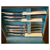 Salad master Knife & Service Knife Set in Wooden Boxes