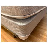 Original Mattress Factory Full Sized Orthopedic Ultra Plush Mattress, Box Spring & Frame in Excellent Condition