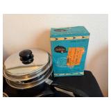 Kitchen Set of Salad master Pots With Lids, Salad master Knives, Dru pot Made in Holland, Sunbeam Mixer and Coffee Cup Warmer,